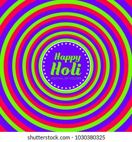 Happy Holi vector illustration for indian festival of colors with traditional and festive elements. Can be used for posters, flyers, banners, brochures, greetings, and print designs. 