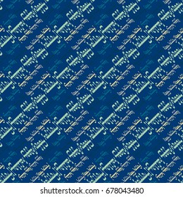 Happy holiday arabic like text - greeting seamless pattern.