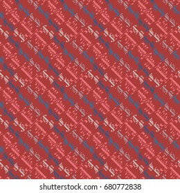 Happy holiday arabic like text - greeting seamless pattern.