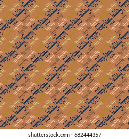 Happy holiday arabic like text - greeting seamless pattern.