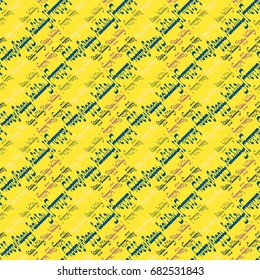 Happy holiday arabic like text - greeting seamless pattern.