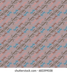Happy holiday arabic like text - greeting seamless pattern.