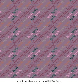 Happy holiday arabic like text - greeting seamless pattern.