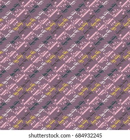 Happy holiday arabic like text - greeting seamless pattern.