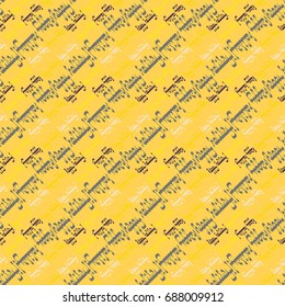 Happy holiday arabic like text - greeting seamless pattern.