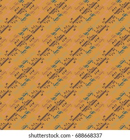 Happy holiday arabic like text - greeting seamless pattern.