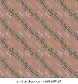 Happy holiday arabic like text - greeting seamless pattern.