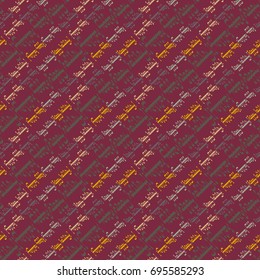 Happy holiday arabic like text - greeting seamless pattern.