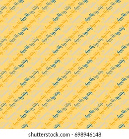 Happy holiday arabic like text - greeting seamless pattern.