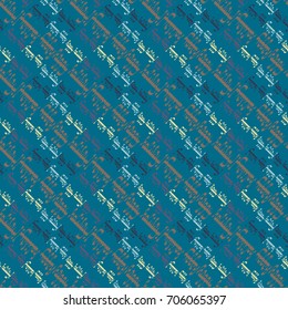 Happy holiday arabic like text - greeting seamless pattern.