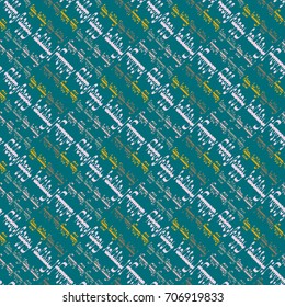 Happy holiday arabic like text - greeting seamless pattern.