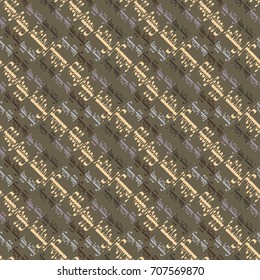 Happy holiday arabic like text - greeting seamless pattern.