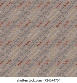 Happy holiday arabic like text - greeting seamless pattern.