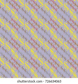 Happy holiday arabic like text - greeting seamless pattern.