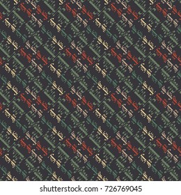 Happy holiday arabic like text - greeting seamless pattern.