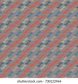 Happy holiday arabic like text - greeting seamless pattern.
