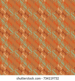 Happy holiday arabic like text - greeting seamless pattern.