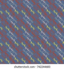 Happy holiday arabic like text - greeting seamless pattern.