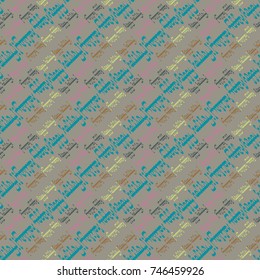 Happy holiday arabic like text - greeting seamless pattern.