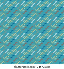 Happy holiday arabic like text - greeting seamless pattern.
