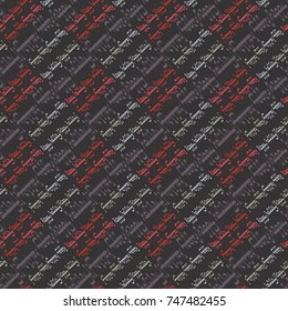 Happy holiday arabic like text - greeting seamless pattern.