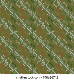 Happy holiday arabic like text - greeting seamless pattern.