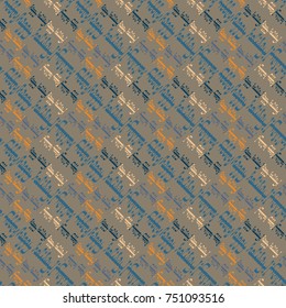 Happy holiday arabic like text - greeting seamless pattern.