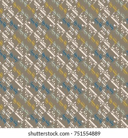 Happy holiday arabic like text - greeting seamless pattern.