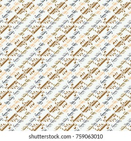 Happy holiday arabic like text - greeting seamless pattern.