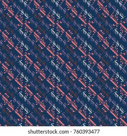 Happy holiday arabic like text - greeting seamless pattern.