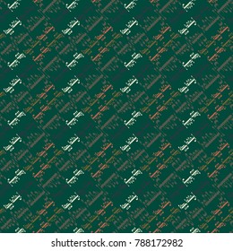 Happy holiday arabic like text - greeting seamless pattern.