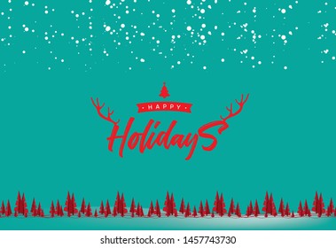 Happy Holiday Card or Background, Vector EPS 10.