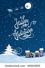 Happy holiday card - Vector Illustration.. Eps 8 file