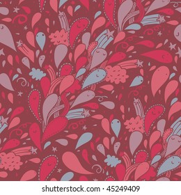 Happy holiday cartoon seamless pattern
