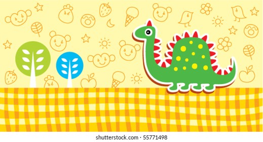 happy holiday dinosaur