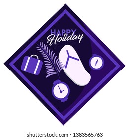 Happy holiday greeting cards with pictures
