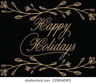 happy holiday. A "Happy Holiday" illustration is a festive and joyful representation of the holiday season.