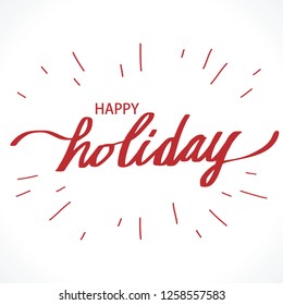 Happy Holiday illustration vector