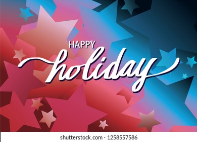 Happy Holiday illustration vector
