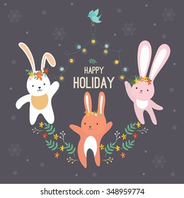Happy Holiday. Kids version.