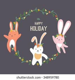 Happy Holiday. Kids version.