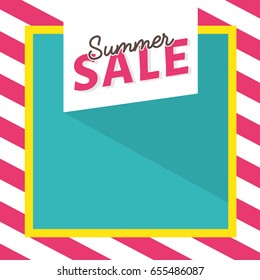 Happy Holiday Party Sale Template with colorful pattern. Vector illustration Background.