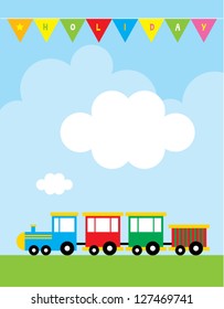 happy holiday train message