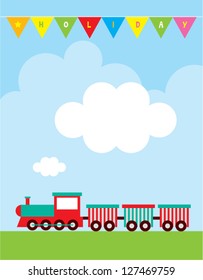 happy holiday train message