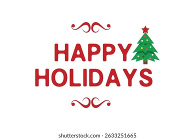 Diseño de Vector de tipografía de Festiva feliz