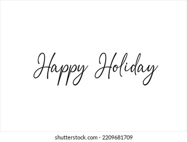 happy holiday vector design hand drawn