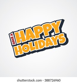 happy holidays
