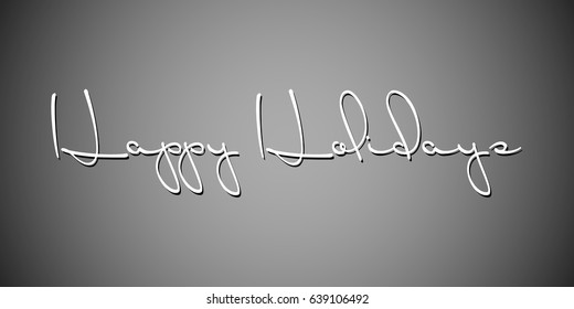 'Happy Holidays' 