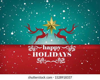 happy holidays background,  wallpaper, postcard and greeting card, vector eps.