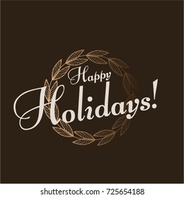 Happy Holidays, Beautiful greeting card poster